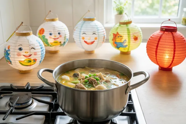 Sint-Maartensoep met vrolijke lichtjes