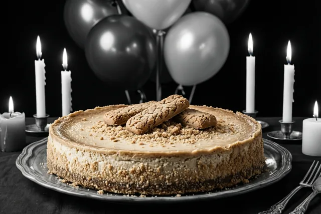 Jarig met speculoos en kaarslicht