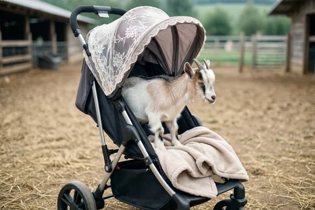 Een geitje als kraamgast