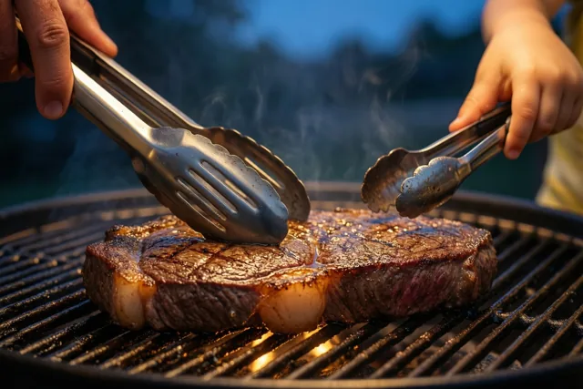 Papa's steak bij valavond