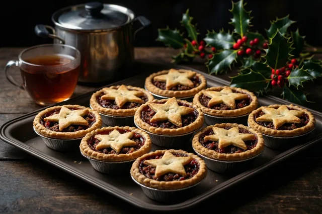 Kerststerretjes bij de thee