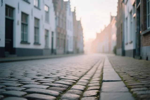 Het stadje wordt wakker