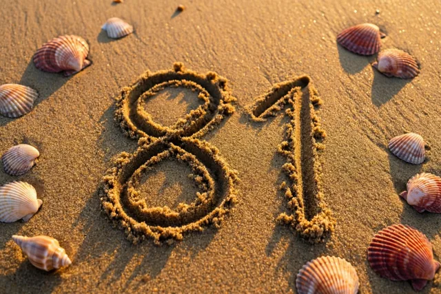 81 met zand tussen de tenen