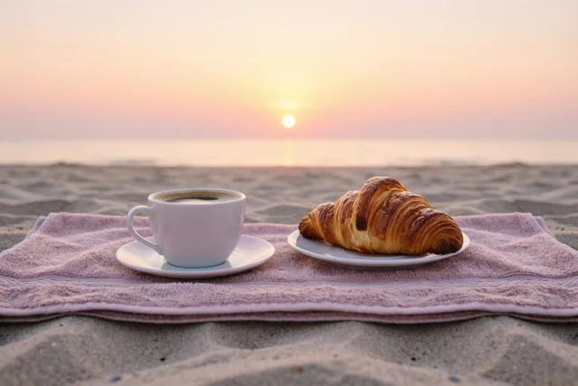 Goedemorgen op het strand