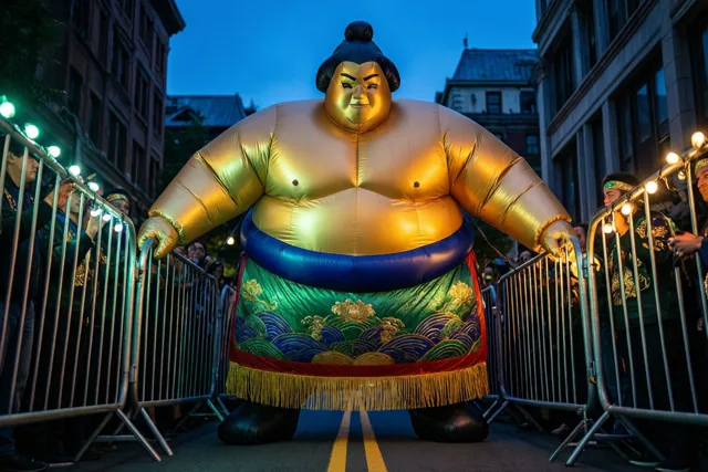 Sumo in de feestlichten