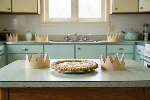 Twee kroontjes in de retro keuken