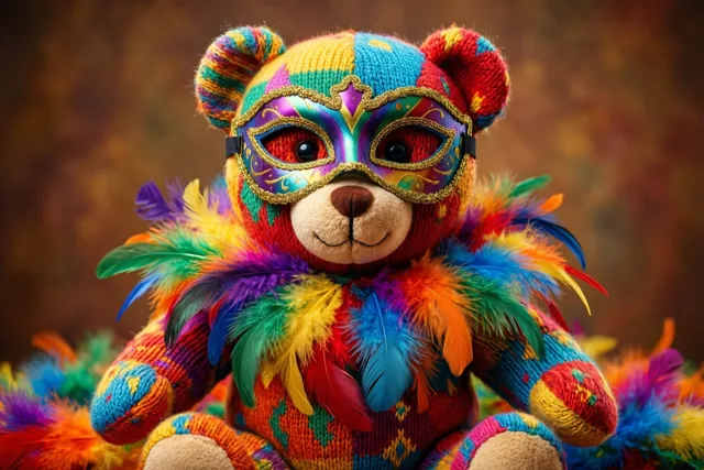 Carnavalsknuffel van een beertje