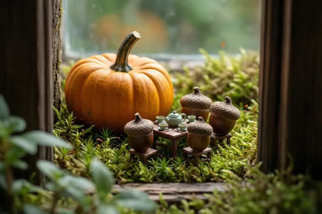 Herfstbezoek aan de miniatuurtafel