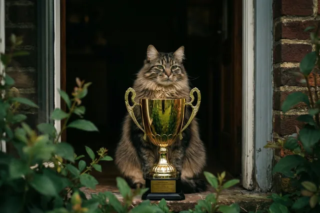 Een beker en een kattenblik