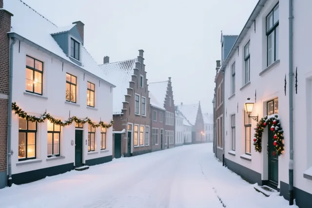 Warme ramen op een winterdag