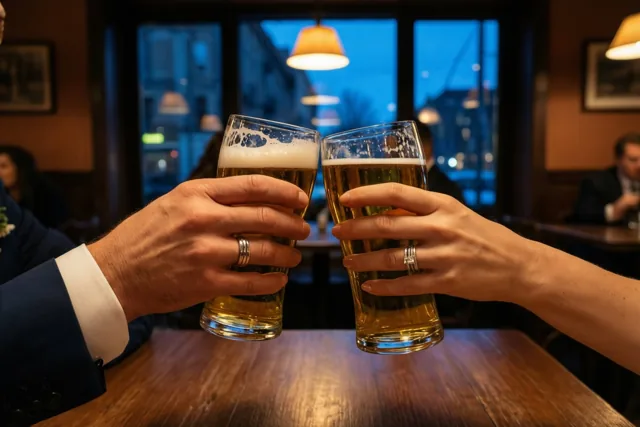 Samen klinken in het stamcafé