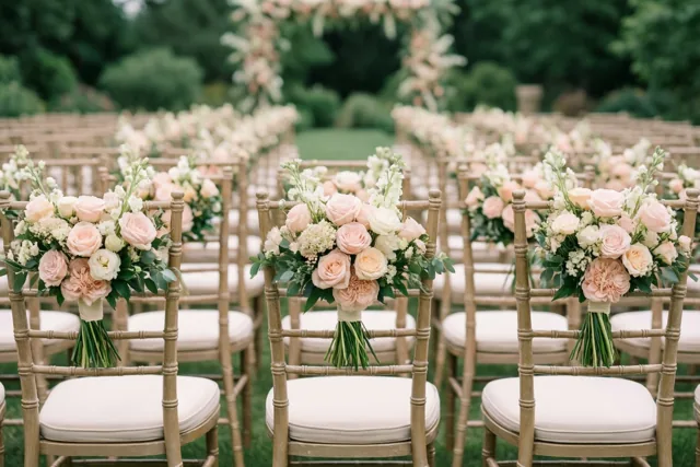 Bloemen voor het bruidspaar