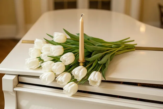 Tulpen voor een muzikale communiedag