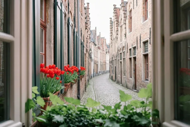 Lente aan de vensterbank
