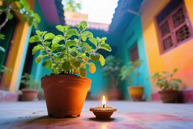 Een groen hoekje voor Diwali