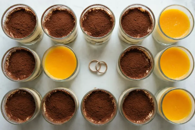 Twaalf dessertjes vol huwelijksgeluk