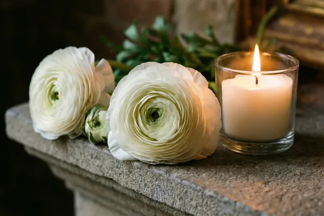 Twee bloemen vol medeleven