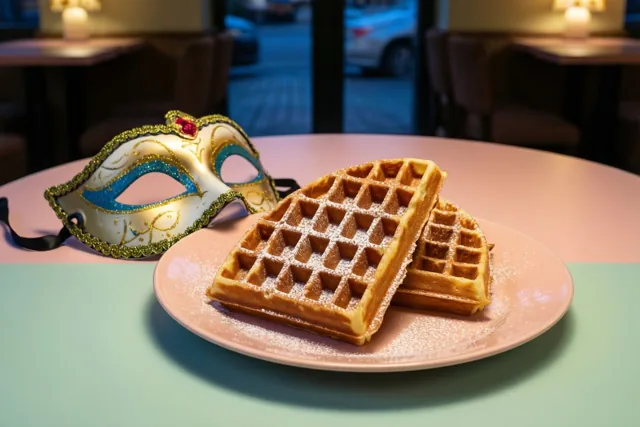 Twee wafels voor carnaval
