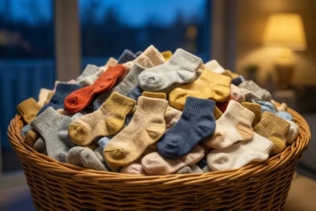 Baby op komst, sokken genoeg