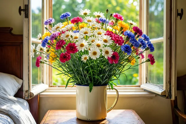 Veldbloemen voor wat nieuwe energie