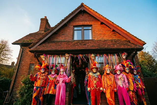Carnaval onder de trapgevel