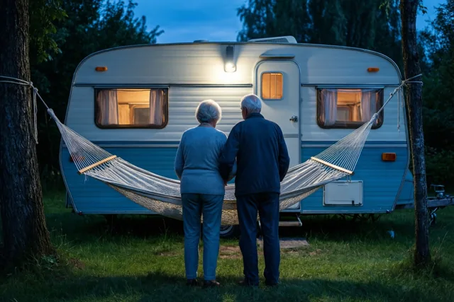 Pensioenavonden bij de retrocaravan