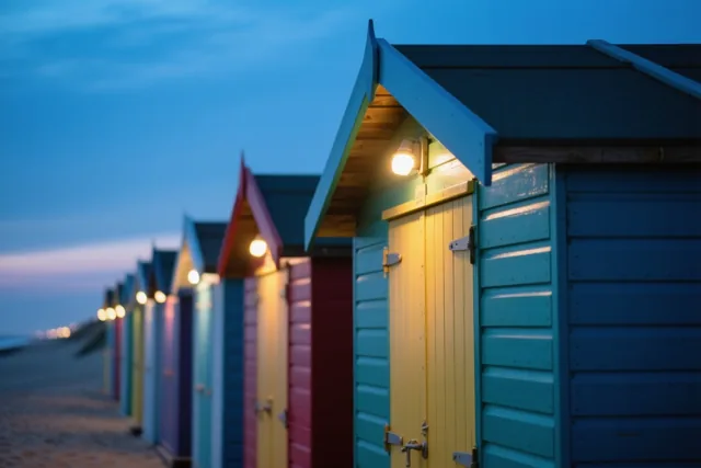 Lichtjes aan het strand