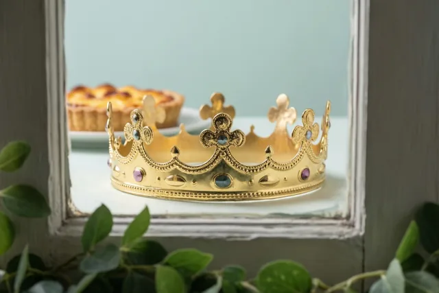 Een feestkroon in zachte kleuren