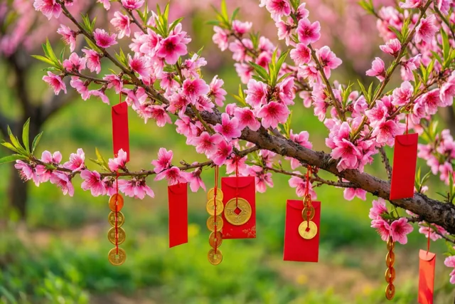 Geluk tussen de bloesems