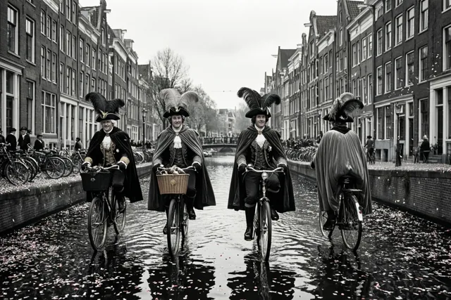 Met vier langs de feestreien