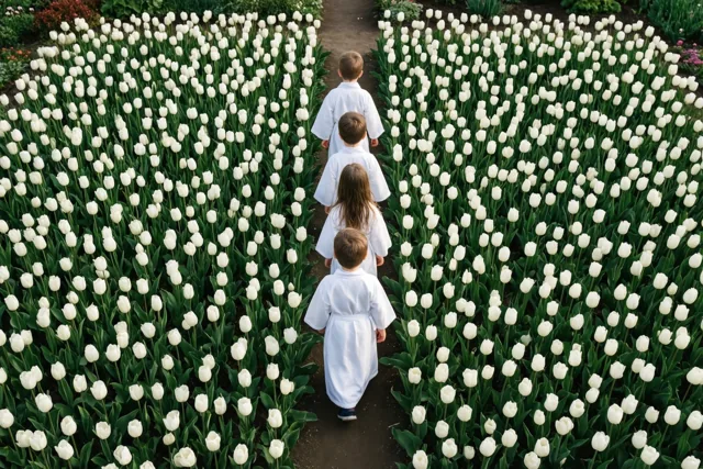 Vier feest tussen de tulpen