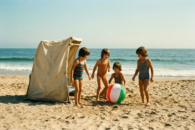 Vier kinderen vol zomerpret