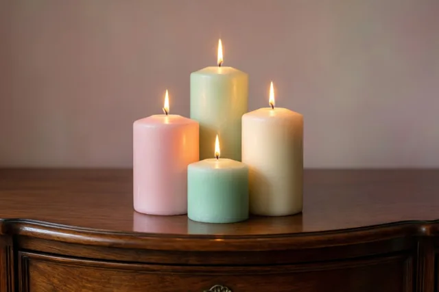Vier lichtjes vol zachte steun