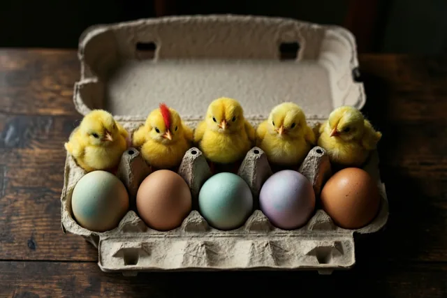 Vijf kleine paasvriendjes