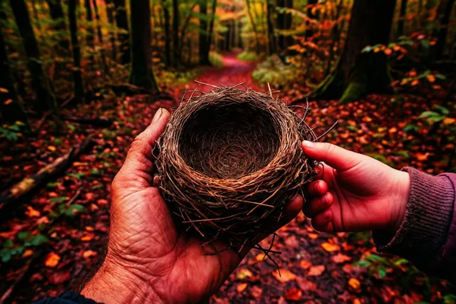 Een herfstnest voor lieve grootouders