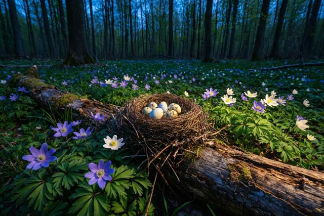Een stille paasavond tussen anemonen