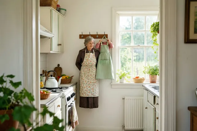 Oma heeft een schortje klaar