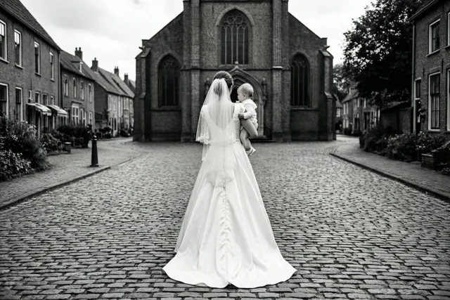 Familiegeluk bij de dorpskerk