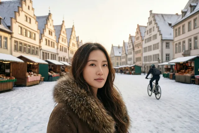 Winterlicht op de Vlaamse markt
