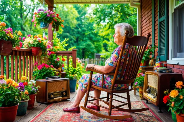 Pensioen tussen bloemen en oude radio's