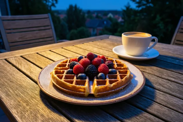 Een rustige ochtend met wafels