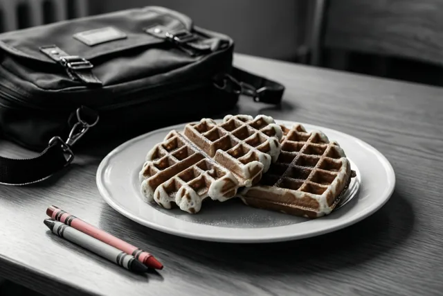 Wafels voor een kleurrijke meester