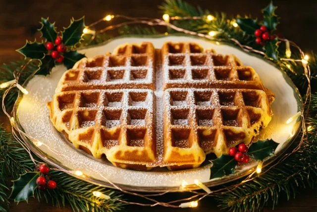 Kerstgezelligheid met wafels