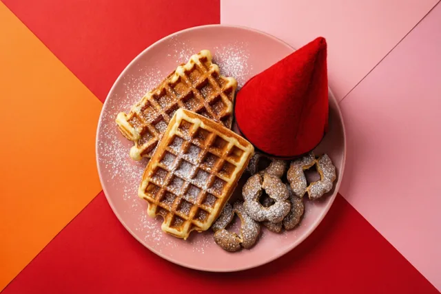 Kleurrijk wafelfeest met de Sint