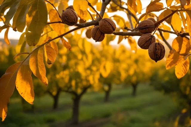De herfst aan een tak