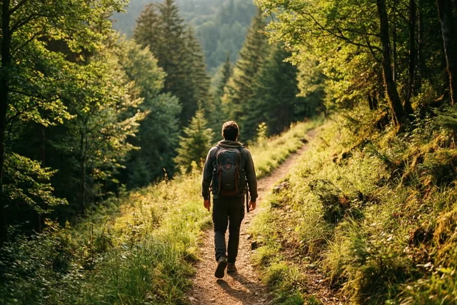 Zon op je nieuwe bospaadje