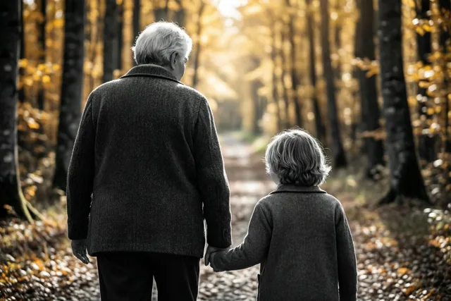 Oma, nog een rondje bos