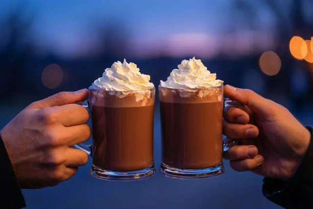 Warme choco op onze vriendschap