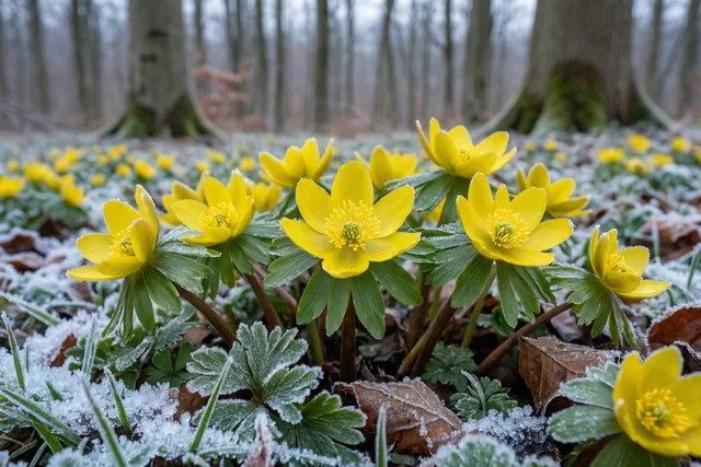Winterakonieten brengen licht