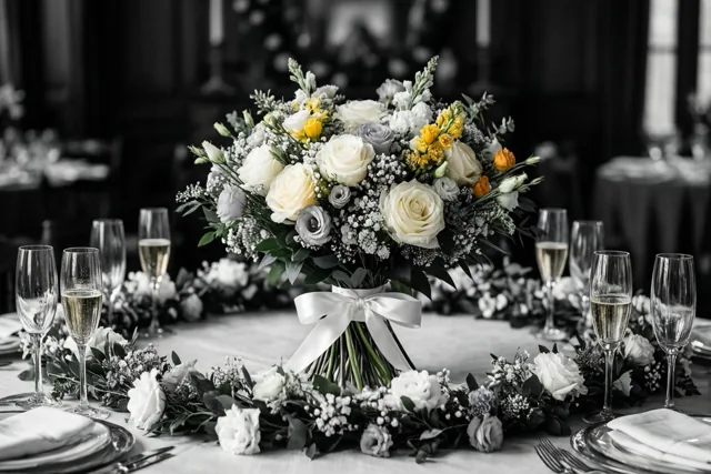 Bloemen op tafel voor jou